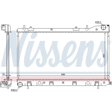 Wasserkühler PKW | SUBARU FORESTER 2.0i -2.5i 02 | 67726