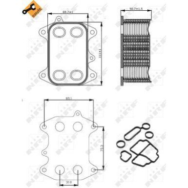 Ölkühler, Motor“L | 31263