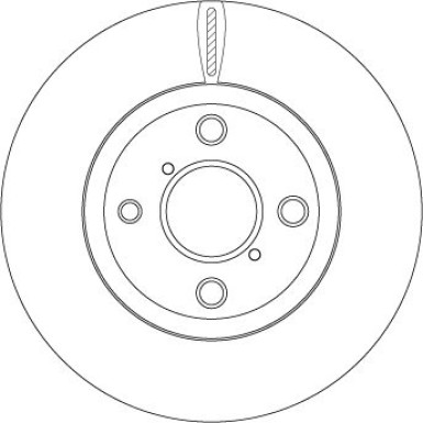 Bremsscheibe Toyota P. Yaris | DF4842