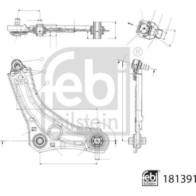 Querlenker VA re | RENAULT Megane 15 | 181391