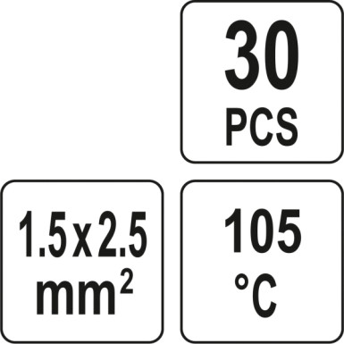 Wärmeschrumpfbares Zinn, 1,5û2,5 mm2, 30 Stück | YT-81442