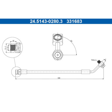 BREMSSCHLAUCH | 24.5143-0280.3