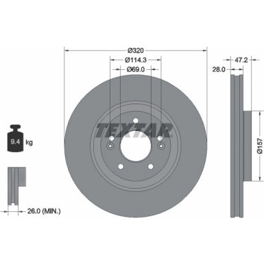 Bremsscheibe | 92306303