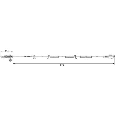 70 403 034 Sensor, Raddrehzahl VA | CITROEN,FIAT,PEUGEOT | 0 265 007 790