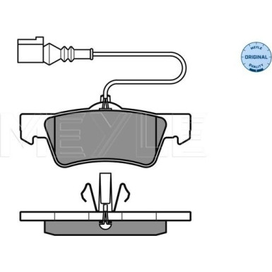 Bremsbelagsatz Vw T. Touareg/T5 02- Mit Sensor | 025 243 6719/W