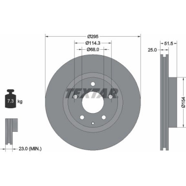 Bremsscheibe Mazda P. 3 G120/D150 13 | 92267603