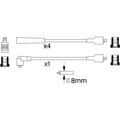 Zündleitungssatz | FORD,ISUZU | 0 986 356 868