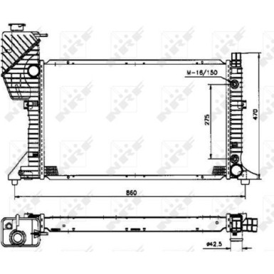 NRF Motorkühler | 50574