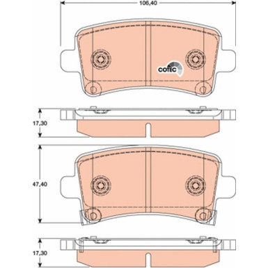 Bremsklötze HA | OPEL Insignia,9-5 08 | GDB1784