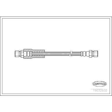 CORTECO Bremsschlauch | 19032832