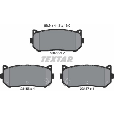 Bremsbelagsatz Kia T. Shuma 97-04/Clarus | 2345501