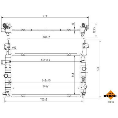 Kühler, Motorkühlung | 50038