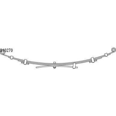 Federpaket - Federung/Dämpfung Daihatsu T. Feroza 1.6 88-99 (3+1) (550/620mm) | 10.810.270.00