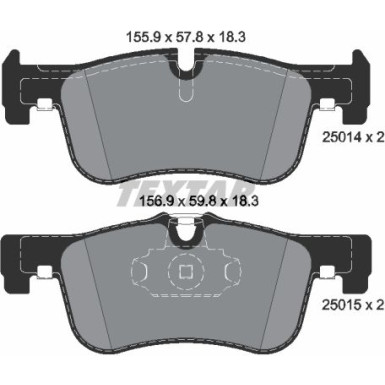 Bremsbelagsatz Bmw P. F20/F21 114-118 10 | 2501401