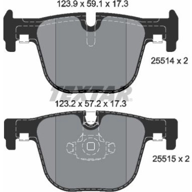 Bremsbelagsatz Bmw T. F30/F31 320-335/F32 428/430 | 2551401