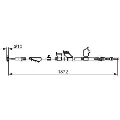 Handbremsseil | HONDA Civic 8 05 | 1987482910