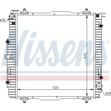 Wasserkühler PKW | MERCEDES G Klasse | 62599A