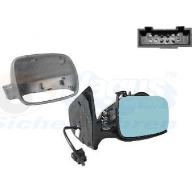 Aussenspiegel re. elek. Verst. bhz., grund | VW Golf IV 12cm, konvex, blaues Glas OE 1J1857508D01C