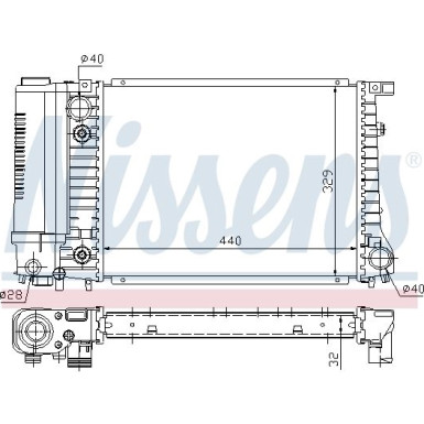 Wasserkühler PKW | BMW 3er (E30), 5er (E34) | 60703A