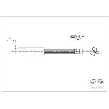 CORTECO Bremsschlauch | 19032286