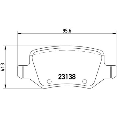 BREMBO Bremsklötze HA | MERCEDES A-Klasse, Vaneo 97-05 | P 50 058