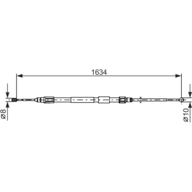 Handbremsseil re | BMW X3 04 | 1987477988