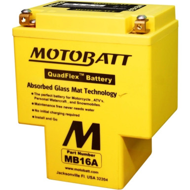 Motorrad Batterie 12V 19Ah/200A L+ (Abmessungen: 151X91X181/181) | MB16A