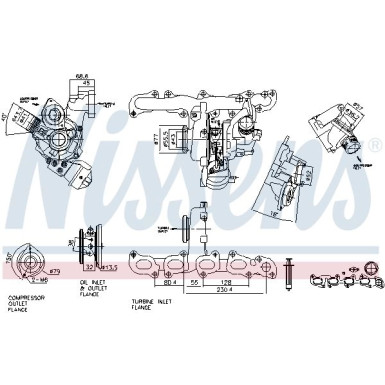 Nissens Turbo | AUDI A3,Q2,SKODA,SEAT,VW 11 | 93420