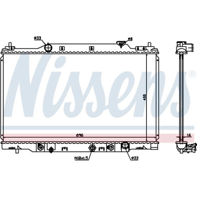 Wasserkühler PKW | HONDA STREAM 2,0 AUT 01 | 68104