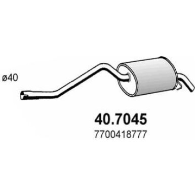 Endschalldämpfer | RENAULT Clio 98 | 40.7045