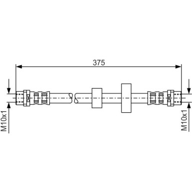 Bremsschlauch VA | VW T4 2.5 Syncro 92 | 1987476698