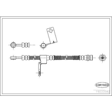 CORTECO Bremsschlauch | 19033582