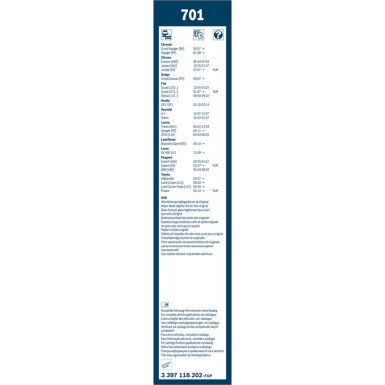 Scheibenwischer 650/500 Twin | TWIN-Standard | 3397118202