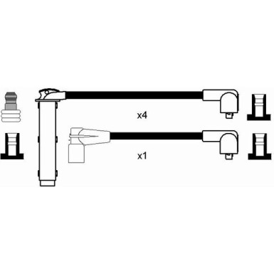 RC-RV1201 NGK | Zündkabelsatz | LAND ROVER Freelander 98-00 | 2585