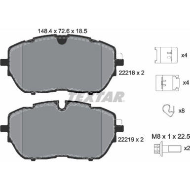 Bremsbelagsatz Peugeot S. 308 1.6-2.0 14 | 2221801