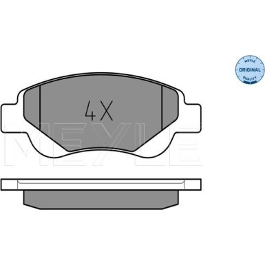 Bremsbelagsatz Citroen P. C1/107/Aygo 05- 1.0/1.4 | 025 239 5917