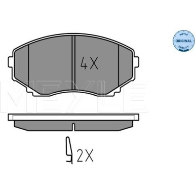 Bremsbelagsatz Toyota P. Corolla 1.4-1.8 99- Mit Sensor | 025 235 1516/W