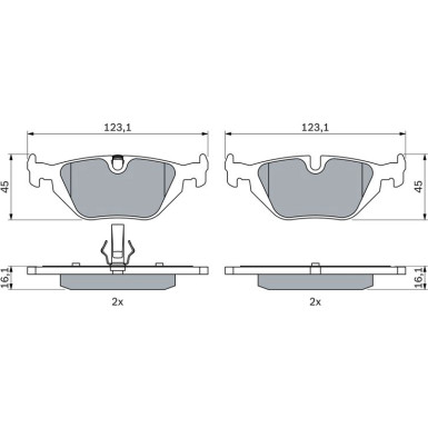 Bremsklötze | BMW,ROVER,MG | 0 986 424 484