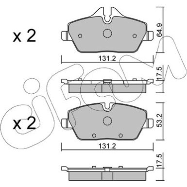 Bremsklötze VA | BMW E81,MINI 04 | 822-664-0