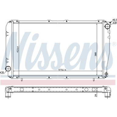 Wasserkühler PKW | SUBARU LEGACY TURBO 90-92 | 67740