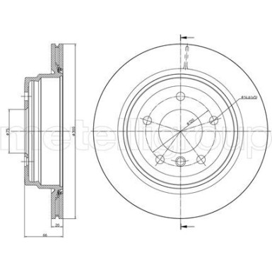 Bremsscheibe HA | BMW E81,E90,X1 05 | 800-871C