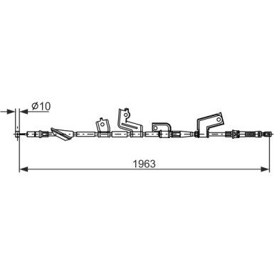 Handbremsseil | HONDA Civic 7 0-06 | 1987482912