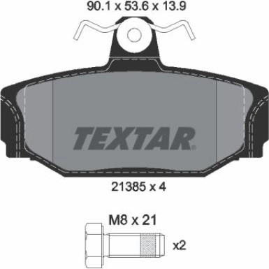 Bremsbelagsatz Volvo T. S70/S90 | 2138501