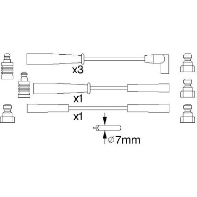 Zündleitungssatz | PEUGEOT | 0 986 356 803