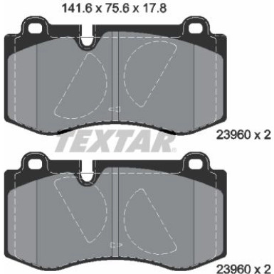 Bremsbelagsatz Db P. W211/221 | 2396001