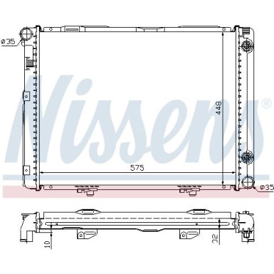 Wasserkühler PKW | MERCEDES W201 | 62722A