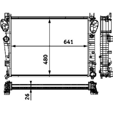 Kühler, Motorkühlung | CR 304 000S