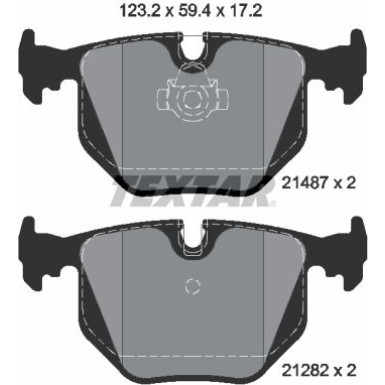 Bremsbelagsatz Bmw T. E38/E53 | 2148701