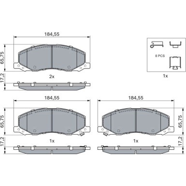 Bremsklötze | OPEL,SAAB | 0 986 494 298