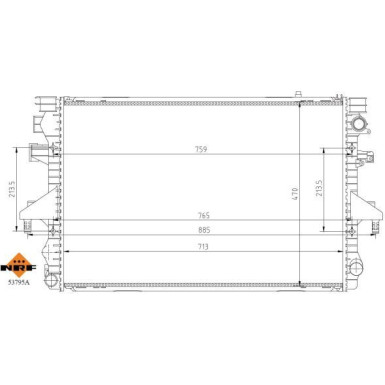 Kühler, Motorkühlung | 53795A